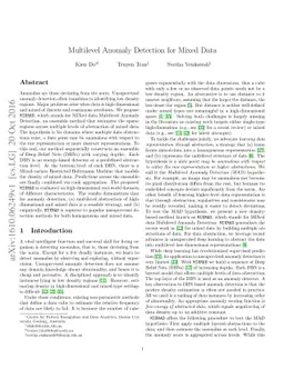Multilevel Anomaly Detection for Mixed Data
