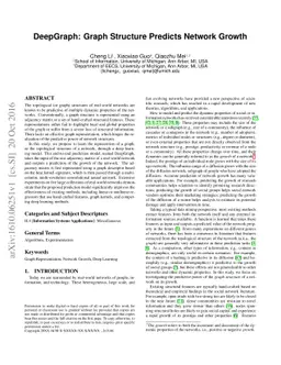 DeepGraph: Graph Structure Predicts Network Growth
