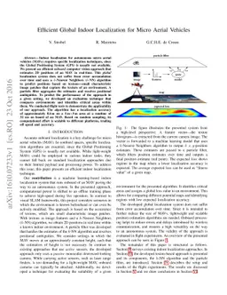 Efficient Global Indoor Localization for Micro Aerial Vehicles