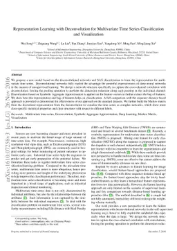 Representation Learning with Deconvolution for Multivariate Time Series
  Classification and Visualization