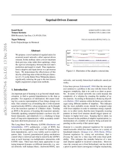 Surprisal-Driven Zoneout