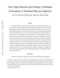 Joint Target Detection and Tracking in Multipath Environment: A
  Variational Bayesian Approach