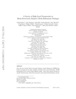 A Survey of High Level Frameworks in Block-Structured Adaptive Mesh
  Refinement Packages