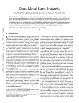 Cross-Modal Scene Networks