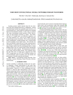 Very Deep Convolutional Neural Networks for Raw Waveforms