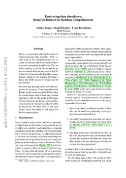 Embracing data abundance: BookTest Dataset for Reading Comprehension