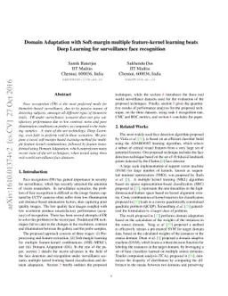 Domain Adaptation with Soft-margin multiple feature-kernel learning
  beats Deep Learning for surveillance face recognition