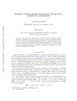 Bayesian nonparametric estimation for Quantum Homodyne Tomography