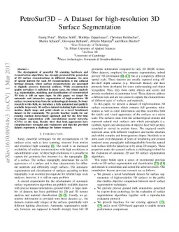 PetroSurf3D - A Dataset for high-resolution 3D Surface Segmentation