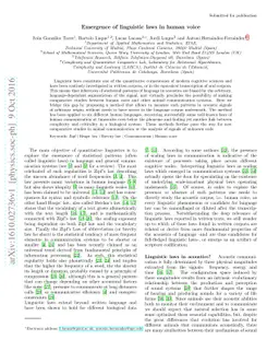 Emergence of linguistic laws in human voice