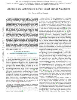 Attention and Anticipation in Fast Visual-Inertial Navigation