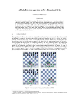 A Chain-Detection Algorithm for Two-Dimensional Grids