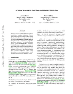 A Neural Network for Coordination Boundary Prediction