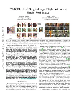 CAD2RL: Real Single-Image Flight without a Single Real Image