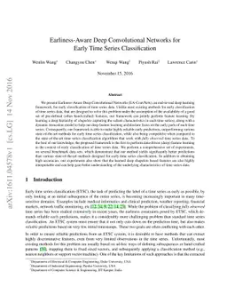 Earliness-Aware Deep Convolutional Networks for Early Time Series
  Classification