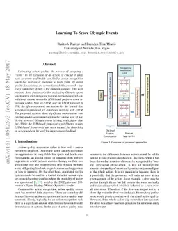 Learning To Score Olympic Events
