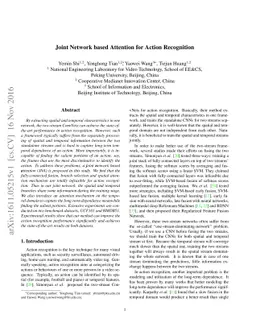 Joint Network based Attention for Action Recognition