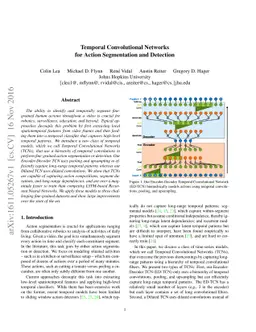 Temporal Convolutional Networks for Action Segmentation and Detection