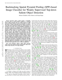 Backtracking Spatial Pyramid Pooling (SPP)-based Image Classifier for
  Weakly Supervised Top-down Salient Object Detection
