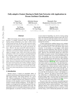 Fully-adaptive Feature Sharing in Multi-Task Networks with Applications
  in Person Attribute Classification