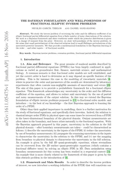 The Bayesian Formulation and Well-Posedness of Fractional Elliptic
  Inverse Problems