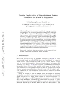 On the Exploration of Convolutional Fusion Networks for Visual
  Recognition