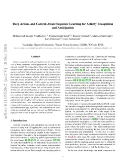 Deep Action- and Context-Aware Sequence Learning for Activity
  Recognition and Anticipation