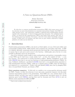 A Note on Quantum-Secure PRPs