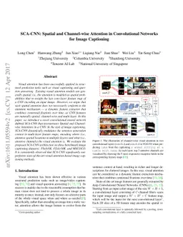 SCA-CNN: Spatial and Channel-wise Attention in Convolutional Networks
  for Image Captioning