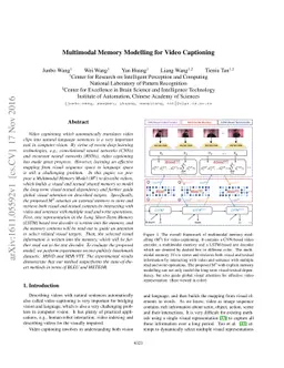 Multimodal Memory Modelling for Video Captioning