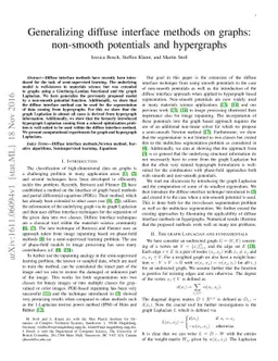 Generalizing diffuse interface methods on graphs: non-smooth potentials
  and hypergraphs