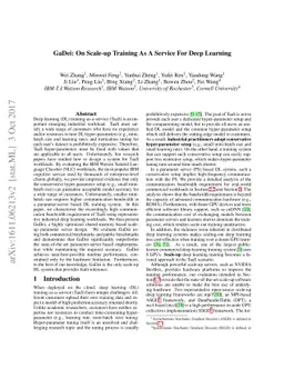 GaDei: On Scale-up Training As A Service For Deep Learning