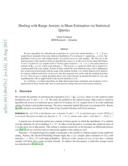 Dealing with Range Anxiety in Mean Estimation via Statistical Queries