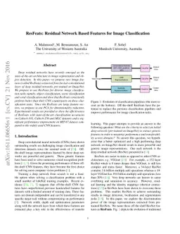 ResFeats: Residual Network Based Features for Image Classification