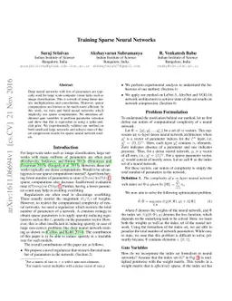 Training Sparse Neural Networks