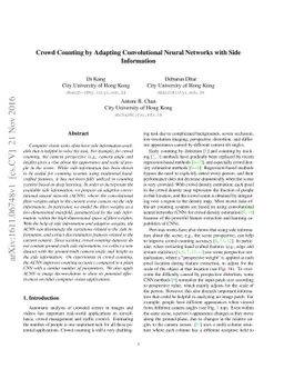 Crowd Counting by Adapting Convolutional Neural Networks with Side
  Information