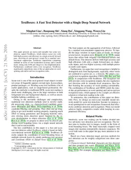 TextBoxes: A Fast Text Detector with a Single Deep Neural Network