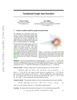 Variational Graph Auto-Encoders