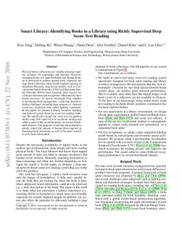 Smart Library: Identifying Books in a Library using Richly Supervised
  Deep Scene Text Reading