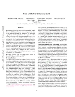 Grad-CAM: Why did you say that?