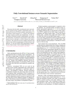 Fully Convolutional Instance-aware Semantic Segmentation