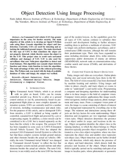 Object Detection using Image Processing