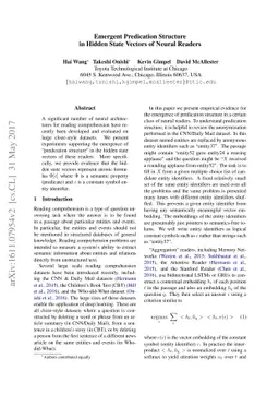 Emergent Predication Structure in Hidden State Vectors of Neural Readers