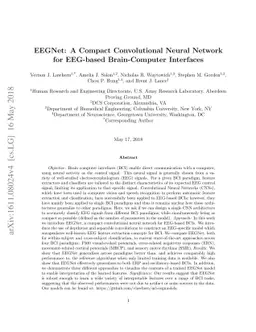 EEGNet: A Compact Convolutional Network for EEG-based Brain-Computer
  Interfaces