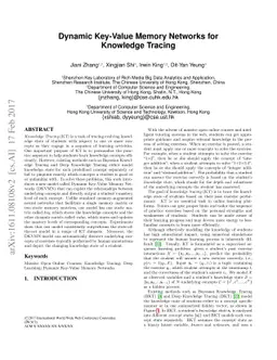 Dynamic Key-Value Memory Networks for Knowledge Tracing
