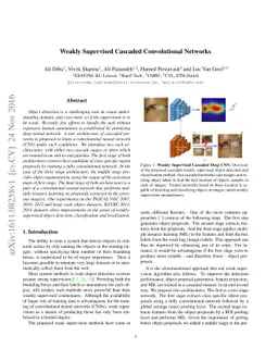Weakly Supervised Cascaded Convolutional Networks