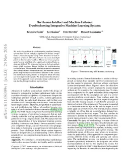 On Human Intellect and Machine Failures: Troubleshooting Integrative
  Machine Learning Systems