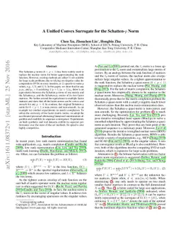 A Unified Convex Surrogate for the Schatten-$p$ Norm