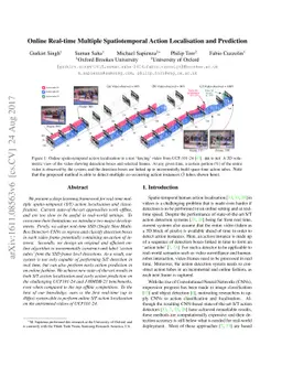 Online Real-time Multiple Spatiotemporal Action Localisation and
  Prediction