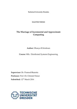 The Marriage of Incremental and Approximate Computing